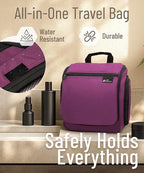 DD D&D Wanderlust D&D Hanging Travel Toiletry Bag for Men and Women – Cosmetics, Makeup and Toiletries Organizer Kit with 10 Compartments