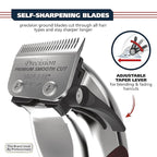 Wahl USA Pro Ultra Quiet High Torque Corded Hair Clipper for Ultra Quiet Operation and Cooler Operating Temperatures, Metal Housing with Bonus Hair Clipping Guard Caddy - Model 3000097