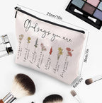 God Says You Are Makeup Bag, Christian Gifts for Women Cosmetic Bag, Bible Verse Floral Bible Verse Accessories Stuff for Women, Religious Faith Based Gifts Inspirational Affirmations Cosmetic Bag