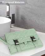 Relavel Travel Hanging Toiletry Bag for Men Women Travel Kit Shaving Bag Waterproof Large Makeup Bag Wash Bag Makeup Organizer Cosmetic Case for Bathroom Shower Green Pro