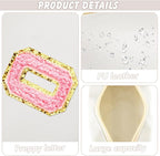 Initial Makeup Bag Personalized Preppy Travel Small Cosmetic Bag Cute PU White Chenille Letter Makeup Pouch for Purse Waterproof Zippered Toiletry Organizer for Women Girls Kids Friends (O)