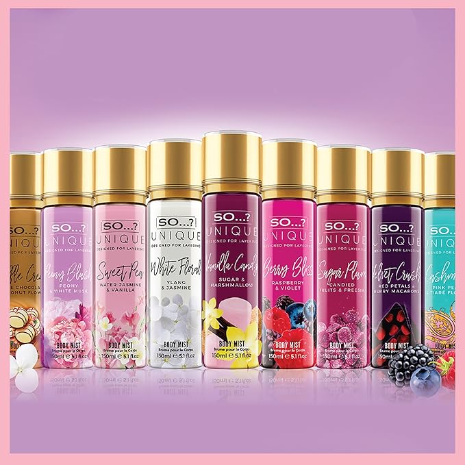 So…?...? Unique Rose Berry Body Mist - Floral, Fruity Body Spray for Women - Perfume for Women with Rose, Vanilla, Musk Notes - Gifts for Women - 5.1 oz, Cranberry