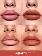 SHEGLAM Lip Liner Creamy Matte Pencil High Pigment Not Easy to Fade Silky Smooth Matte Contour Tint Lip Makeup-Brazen
