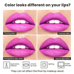 Hot Pink Liquid Lipstick - Long Lasting, Smudge-Proof, Transfer-Resistant Lip Color,Waterproof, Non-Transfer Formula (Urban Chic)