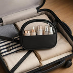 Small Clear Travel Makeup Bag, Waterproof Leak-Proof Toiletry Bag for Women, Simple Transparent Cosmetic & Makeup Bag Organizer