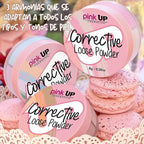 Pink Up | Corrective Loose Powder for Face | Mattifies and brightens without drying | Evens skin tone for all complexions | Baking Powder | Setting Powder | Warm | 8g | Model PKPT302