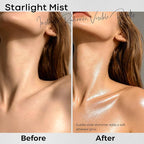 BEPHOLAN Highlighter Powder,High Gloss Glitter,Sparkling Powder Makeup for Face and Body - High-Pigment Shimmer Makeup, Long-Lasting & Buildable（Starlight Mist）