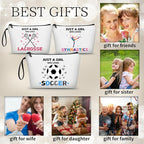 Soccer Gifts,Soccer Coach Gifts,Soccer Gifts for Girls,Cosmetic Bags for Women,Birthday Gifts for Girls,Soccer Mom Essentials,Daughter Gifts from Mom,Friendship Gifts for Women