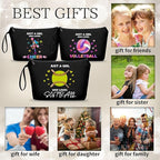 Softball Accessories for Girls Small Treat Makeup Bag Gifts From Sister Softball Birthday Sister Gifts for Girls Women Her Bff Bestie Best Friend Sister