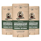 Dr. Squatch Natural Deodorant for Men - Sierra Storm – Smells Like Giant Mountain Sequoias - Odor-Squatching Men's Deodorant Aluminum Free (2.65 oz, 3 Pack)