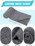 Winter Beanie Hat Scarf Gloves, Warm Fleece Knit Hat Long Scarf Neck Warmer Touch Screen Winter Gloves Set Gifts for Women