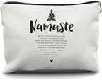 Nogrit Yoga Gifts: Namaste Mindfulness Zen Makeup Bag for Women, Yoga Lovers