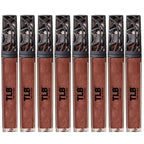 The Lip Bar - Lip Gloss, Extra (Brown Shimmer) 8-Pack - Gloss Up Sheer Finish - Smooth, Not Sticky Formula - Coconut Oil, Olive Oil, Argan Oil & Vitamin E - Vegan & Cruelty Free - .30 fl oz