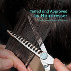 K9 6" Professional Thinning Shears for Hair Cutting – Removing Large Sections of Hair Effortlessly, Leaving No Marks, Barber Shears with Premium VG10 Steel, Lightweight, Razor-Sharp, Thinning Rate 50%
