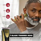 Wahl Lithium-Ion Cordless Rechargeable Edge & Detail Shaver and Beard Trimmer for Men with USB Charging – Model 3025950