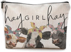 Cow Gifts,Western Makeup Bag,Cow Makeup Bag,Cow Print Stuff,Makeup Bags For Women