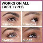 Maybelline Lash Sensational Washable Mascara, Lengthening and Volumizing for a Full Fan Effect, Brownish Black, 1 Count