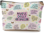 Nurse Makeup Bags,Nurse Gifts for Women,Nurse Cosmetic Bags With Zipper,Nurse Gifts for Nursing Student,Student Nurse Gifts(K style)