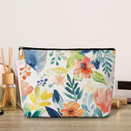 GREOXG Floral Makeup Bag, Small Travel Cosmetic Bag with Zipper, Cute Makeup Pouch Gift Ideas for Women Teen Girls Friends Mom Sisters Teacher Birthday Christmas Wedding Graduation-E33