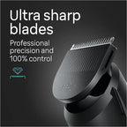 Braun All-in-One Style Kit Series 5 5470, 9-in-1 Trimmer for Men w/Beard Trimmer, Body Trimmer for Manscaping, Gillette Fusion5 ProGlide Razor, 40 Length Settings, Rechargeable Battery, Cordless