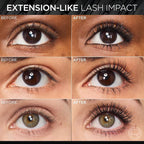 L'Oreal Paris Extensionist Mascara, Lengthening, Volumizing, and Curling Formula For a Lash Extension Eye Makeup Look, Washable Black