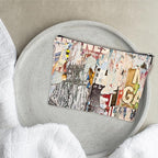 Art Theme Makeup Bag - Retro Posters Texture - Vintage Printing Cosmetic Bag, Toiletry Bag Gift For Girls, Teen, Personal Care & Accessories - A10