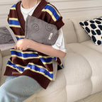 Cosmetic Bags for Women - Corduroy Cosmetic Bag Aesthetic Women Handbags Purses Smile Dots Makeup Organizer Storage Makeup Bag Girls Case Bags (A-Gray)