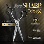 Fagaci Hair Cutting Scissors 6" Razor-Sharp, Professional Hair Scissors for Haircutting with Precise Cut, Haircut Barber Shears with Lasting Sharpness and Durable Steel, Shears for Women and Men