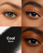 Mineral Fusion Eye Pencil (Black - Coal) - Eyeliner with Soothing Chamomile, Meadowfoam & Vitamin E - Smooth & Long Lasting, Hypoallergenic, Non-Irritating Eye Makeup