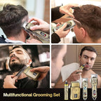 Professional Hair Clippers for Men Clippers and Trimmers Set, Cordless Hair Clippers, Haircutting Machine with Led Display for Barber Mens Grooming Kit