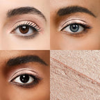 longwear cream eye shadow sticks(02 Rose Gold Shimmer),Smudge-Proof,Waterproof Eyeshadow,Silky Formula Glitter With Makeup Brush,Rose Gold Sheer Shimmer