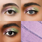Longwear Cream Eye Shadow Sticks(48 Violet Metallic), Smudge-Proof, Waterproof Eyeshadow,Silky Formula Glitter With Makeup Brush,Light Purple Eyeshadow Stick