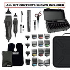Wahl USA Pro Series Platinum Corded Clipper & Corded Trimmer for Home Haircutting with Color Coded Guide Combs – Model 79804-100