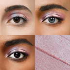 Cream Waterproof Hypoallergenic Eyeshadow Stick, long wear Metallic Glitter Matte Eye Shadow Pencil With Makeup Brush, Eye Brightener, 52 Cherry Metallic