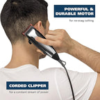 Wahl Home Haircutting Corded Clipper Kit with Adjustable Taper Lever, and 10 Color Coded Guards for Easy Clipping & Trimming - Model 79722