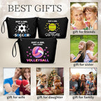 Volleyball Gifts for Teen Girls,Volleyball Gifts for Team,Volleyball Makeup Bag,Volleyball Stuff,Small Cosmetic Bag,Birthday Gifts for Friends Female,Travel Cosmetic Bags for Women,Volleyball Gifts