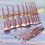 Bueart Design 16Pcs Makeup Brushes Set with Elegant Design Holder Case,Premium Ultra Soft Professional Make up Brushes for Foundation,Blush,Powder,Highlighter,Contour,Eyeshadow