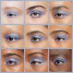 Light Blue Silver Grey Shimmering Pressed Powder Single Vegan Eyeshadow; Talc, Paraben & Cruelty Free