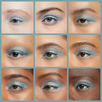 Sheer Aqua Shimmering Teal Blue Green Pressed Powder Single Vegan Eyeshadow; Talc, Paraben & Cruelty Free