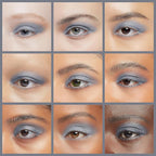 Navy Blue Grey Gray Silver Matte Opaque Vegan Pressed Powder Single Eyeshadow; Talc, Paraben & Cruelty Free