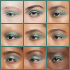 Teal Jewel Shimmering Green Emerald Forest Pressed Powder Single Vegan Eyeshadow; Talc, Paraben & Cruelty Free